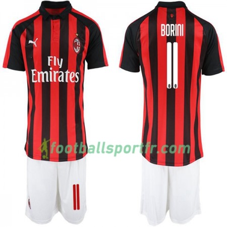 Tenue AC Milan Fabio Borini 11 Enfant Domicile 2018-2019 Maillot de Foot